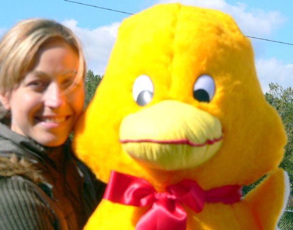 Giant 33 Bright Yellow Stuffed Duck Jumbo Huge Plush