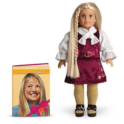American Girl Julie Collectible Mini Doll 25 Year Anniversary Holiday