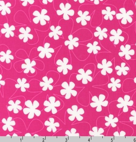 Surf Time Floating Flowers Pink Fabric Robert Kaufman 11848 193 Summer