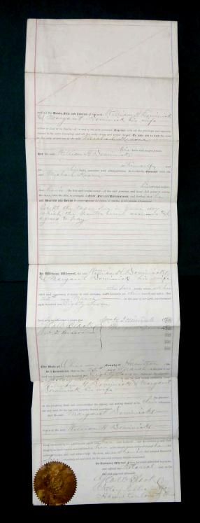 WARRANTY DEED w.DOMINICK/WIFE to m.KEARNS cincinnati oh hamilton co