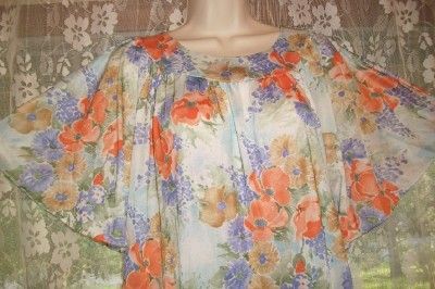 Consideration is a Lovely Vintage 70s Long Nightgown, made by Katz