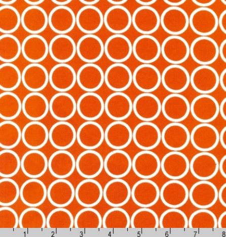 Metro Living Retro Circles Kaufman Fabric EIP 11016 8 Orange