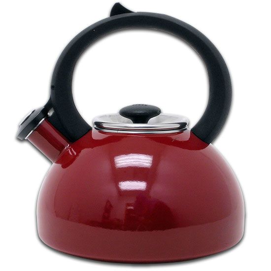 Jubilee Berry Tea Kettle 2 Qt One Hand Trigger Handle by Copco