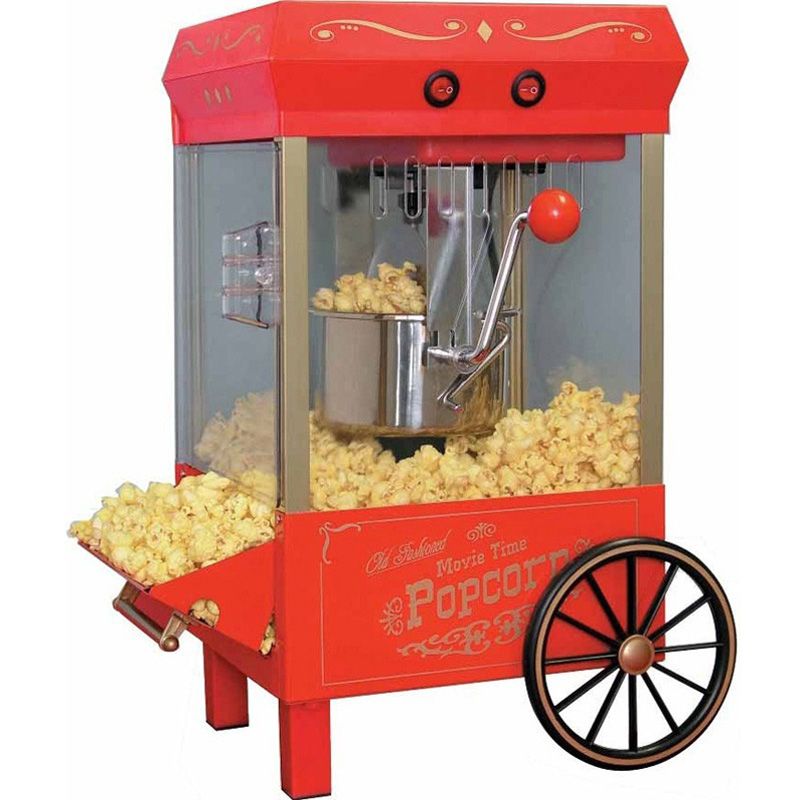 Popcorn Machine Home Pop Corn Maker New Kernel Popper w 2 oz Kettle