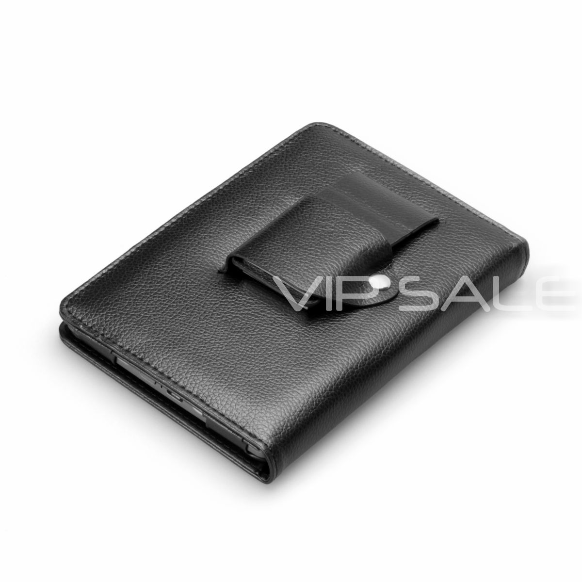 Kindle Touch Black Leather Cover Case with Built in LED Reading Light
