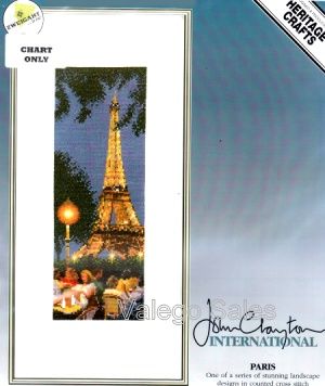Heritage John Clayton Cross Stitch Chart Pattern 12 x 4 Paris Sale