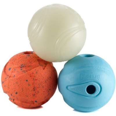 Chuckit Dog Fetch Medley Whistler Glow Rebounce Ball