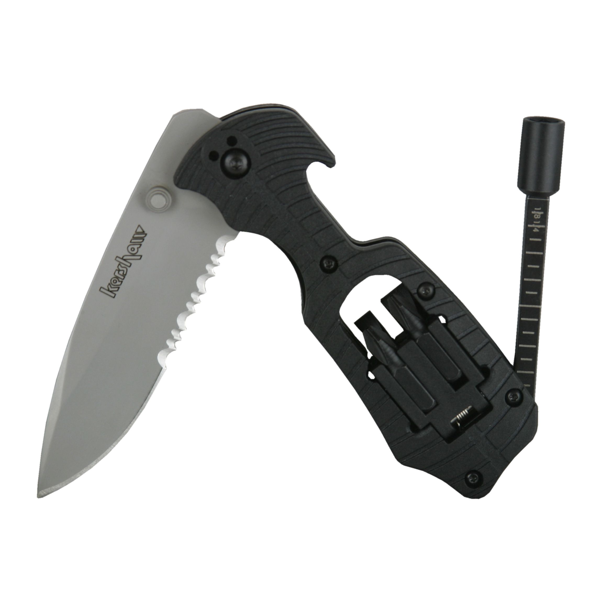 1920STWMX Select Fire Multi Tool Folding Knife   Shallow Serrations