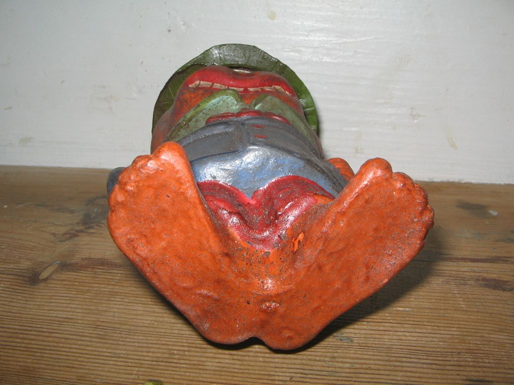 Antique Cucurbit Pumpkin Halloween German Candy Container Paper Maché