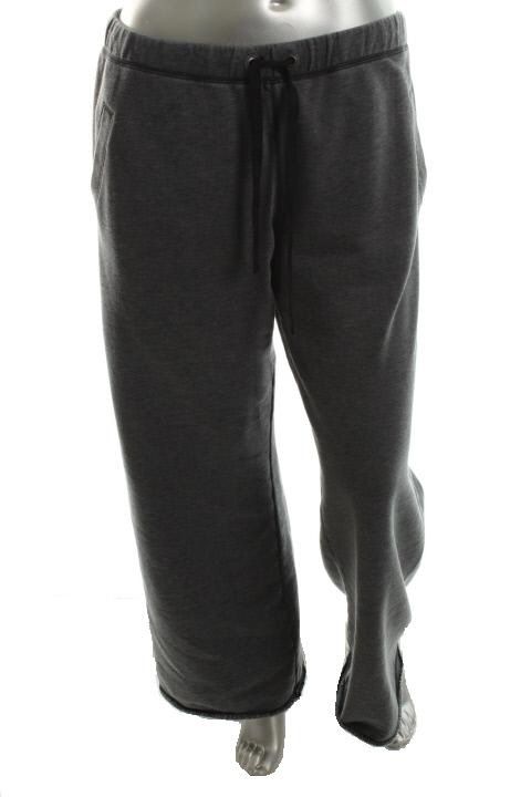 Famous Catalog New Gray Fleece Drawstring Elastic Waist Lounge Pants