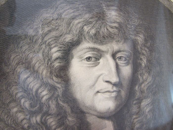 Antique 1672 Engraving of Jacques de La Mothe by Jean Lenfant 1615