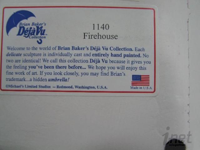 Brian Baker Deja Vu Collection Firehouse 1140 Wall Plaque