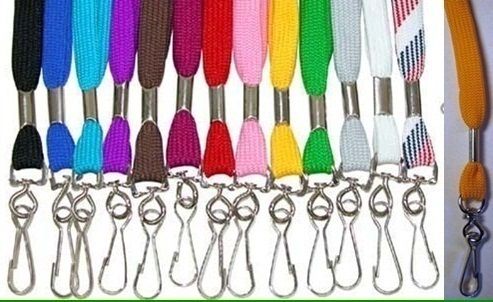 Lot 30 Neck Lanyards 30 ID Badge Holders U Pick Colors