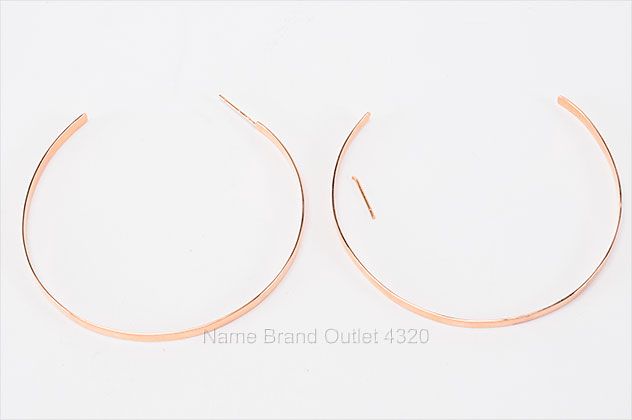 715 Lana Jewelry Rose Gold 14k Flat Sunrise Post Hoop Earrings 6 6g