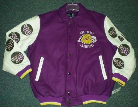 Los Angeles Lakers Championship Jacket Wool Leather 4XL