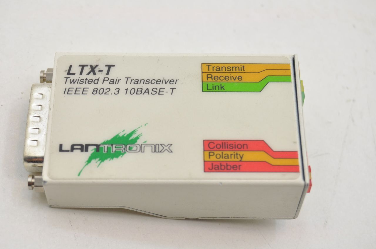 Lantronix LTX T Twisted Pair Transceiver IEEE 802 3 10Base T