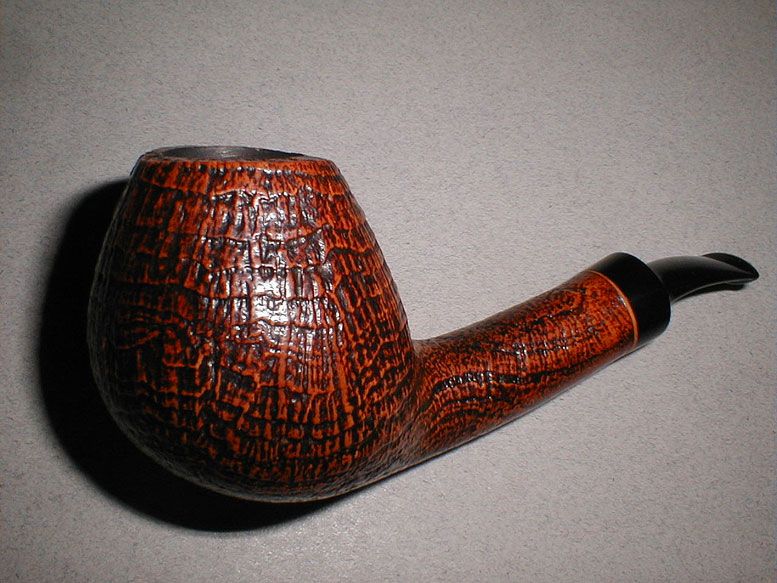 Larsen Blast Ring Grain Bent Brandy Egg Pipe UNSMOKED Coopersark N