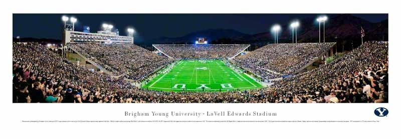 Young University Cougars   Lavell Edwards Stadium Panoramic Picture