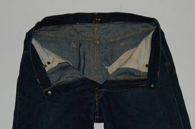 Vintage 1940s Lee Center Tag Indigo Denim Selvedge Jeans 35 Levis