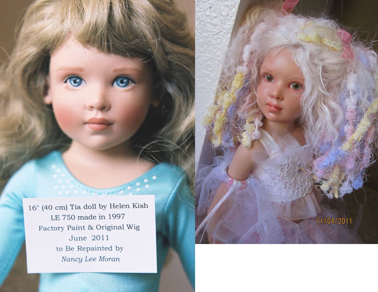 Kish 16” Doll Tia #226/750 OOAK New Artistic Repaint Nancy Lee Moran