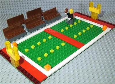 Lego Football Field Grass Stadium Chairs Sports