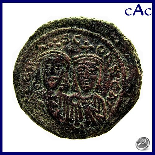 CAC Leo V Constantine AE24 Follis Large M Syracuse 813 820 Ad