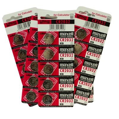 Maxell MCR2032 Lithium 3V Coin Cell Battery 25 Pack Fast SHIP