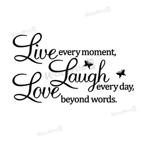 Letters LIVE LAUGH LOVE Room Mural Wall Art Sticker Decal Home Decor