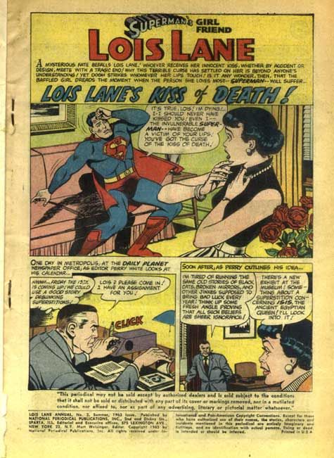 Supermans Girlfriend Lois Lane 63 Giant Annual 2 VG