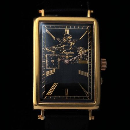 Mens Very RARE Antique 1893 Longines Vintage Rectangular Watch Art