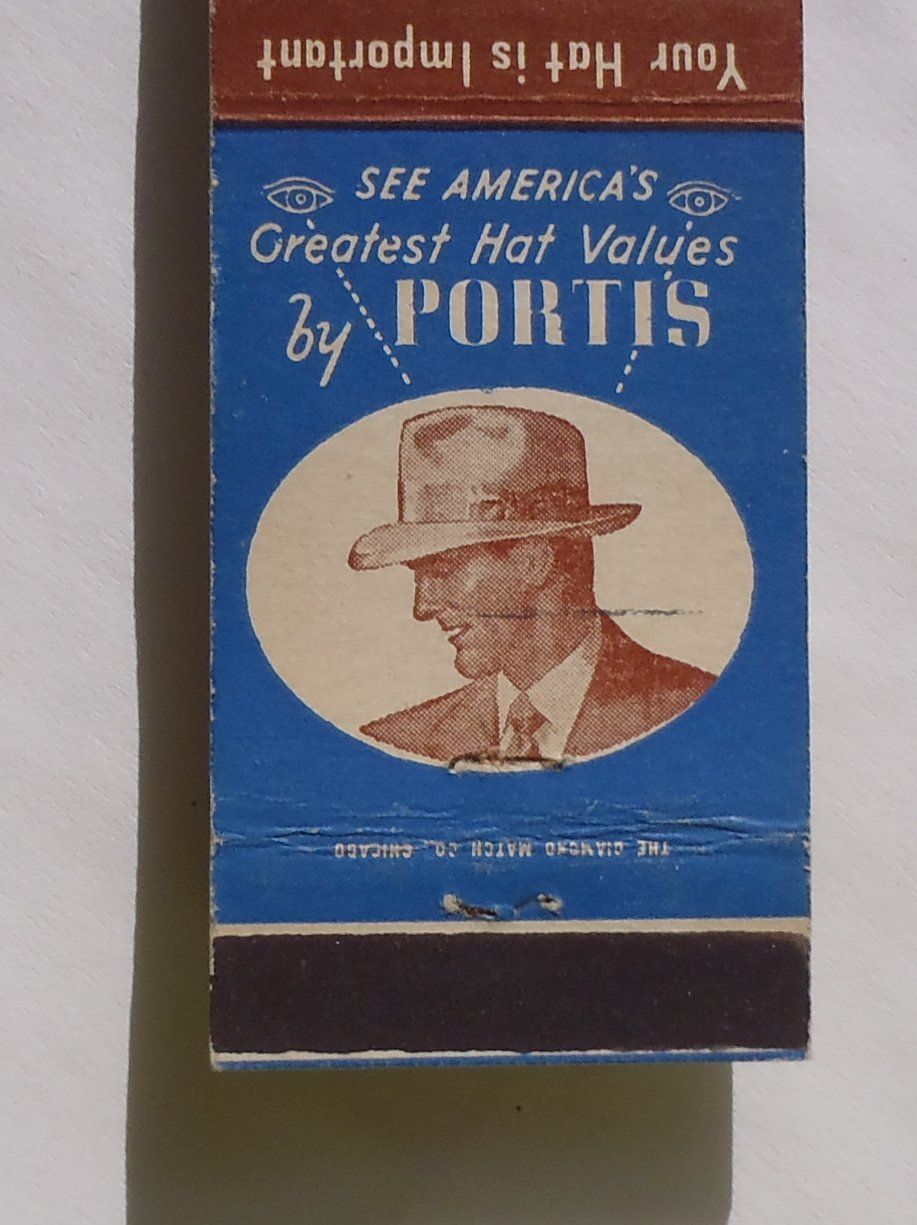 Matchbook Portis Hats Fitzgeralds Mens Shop McHenry IL Illinois