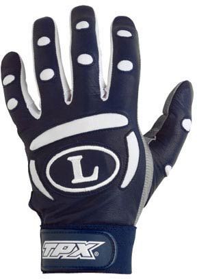 Louisville BG25 Youth Batting Gloves Navy White Large