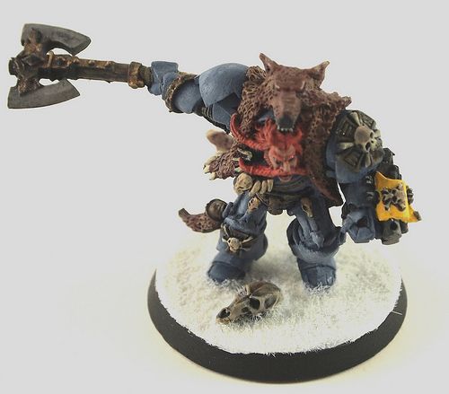 Painted Space Wolves Logan Grimnar Warhammer 40K