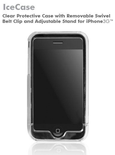 Macally Clear Ice Case Hard Cover for iPhone 3G 8 16GB