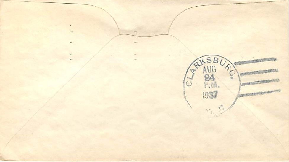 796 7 FDC Pair 1937 Virginia Dare   Ioor Cachet   Manteo, NC