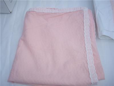 Monogrammed Bedding Set Letters MHJ Twin Size Peach Pink Coverlet