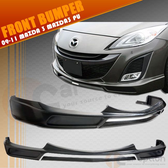 Fit 09 11 Mazda3 Mazda 3 Urethane Front Bumper Lip Spoiler