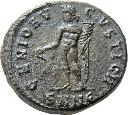 Maximinus II AE Follis Authentic Ancient Roman Coin