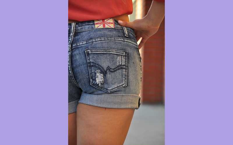 Sexy Women Shorts Light Blue Sz SML Fast Shipping Destroyed Details