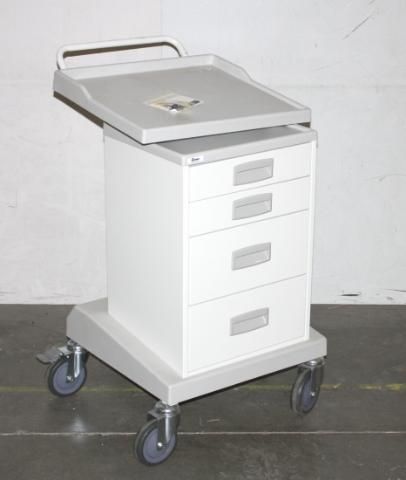 Force Modular 4 Drawer Mobile Health Care Medical Cart 6450TD