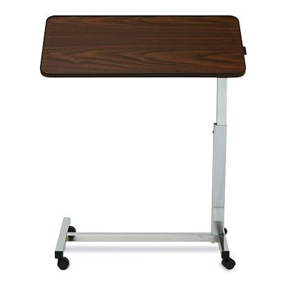 Medline Tilt Top Overbed Over Bed Table Walnut 15x30