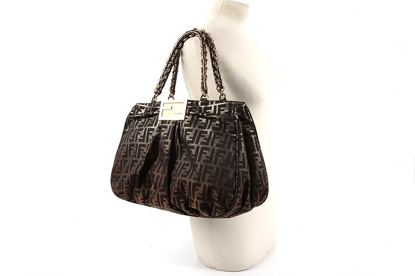 borsa donna a spalla in cotone mia fendi art 8br61600b93f0lrdspi