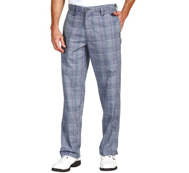 Oakley Swagger Pants White Size 32 Mens Blue Plaid Casual Golf Dress