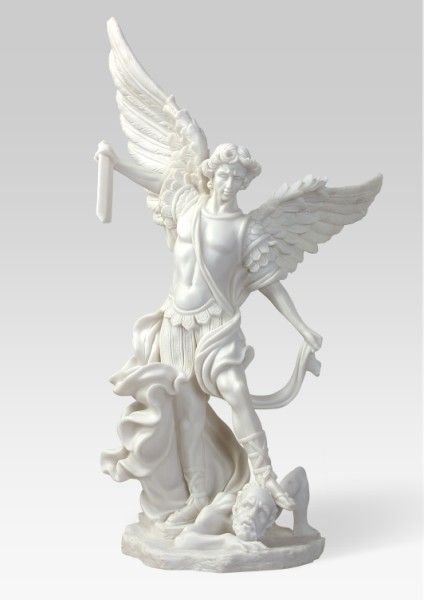 32H Saint St Michael Archangel Large Sculpture Statue