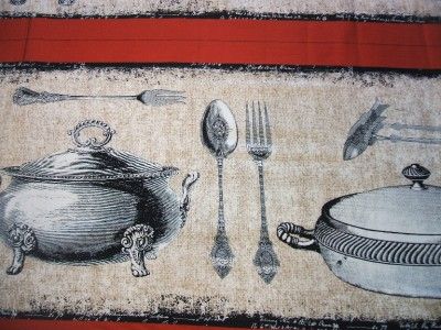 Appetit Tablerunner Dining Kitchen Michael Miller Cotton Fabric Yard