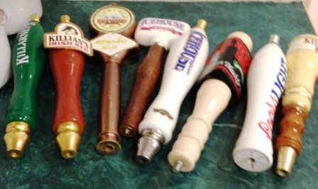 Lot of 8 Assorted Beer Taps Keg Handles