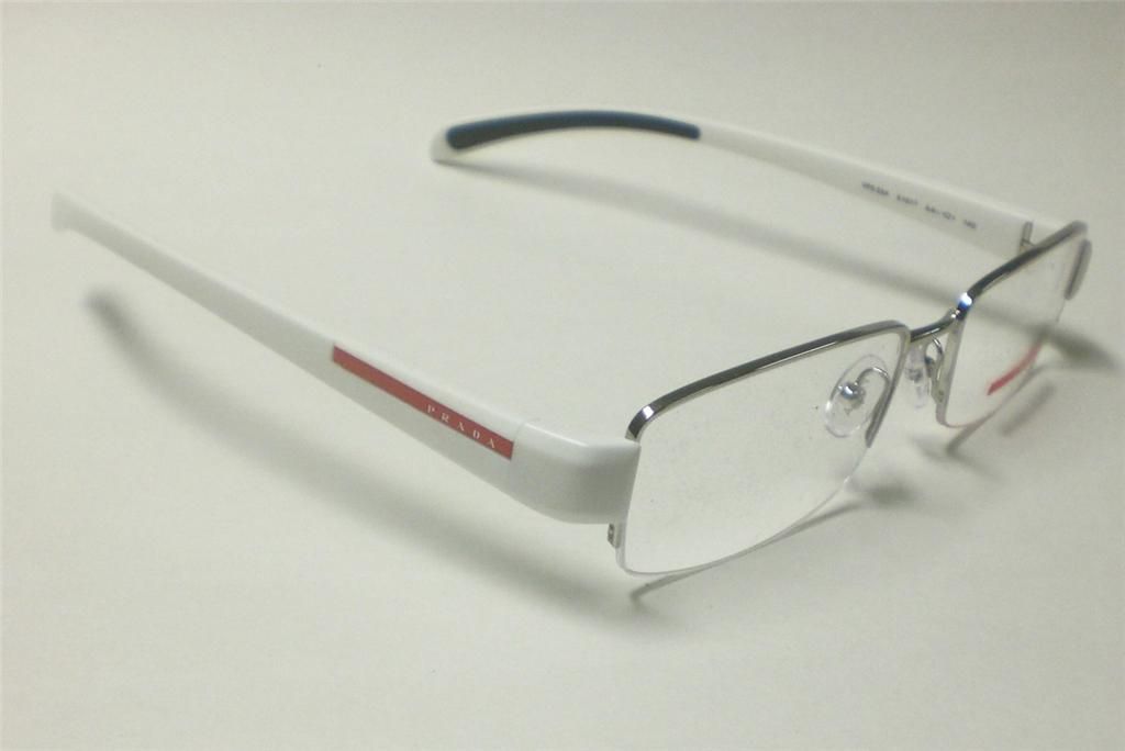 Prada VPS 55A VPS55A Silver White aai 1O1 Eyeglasses 51