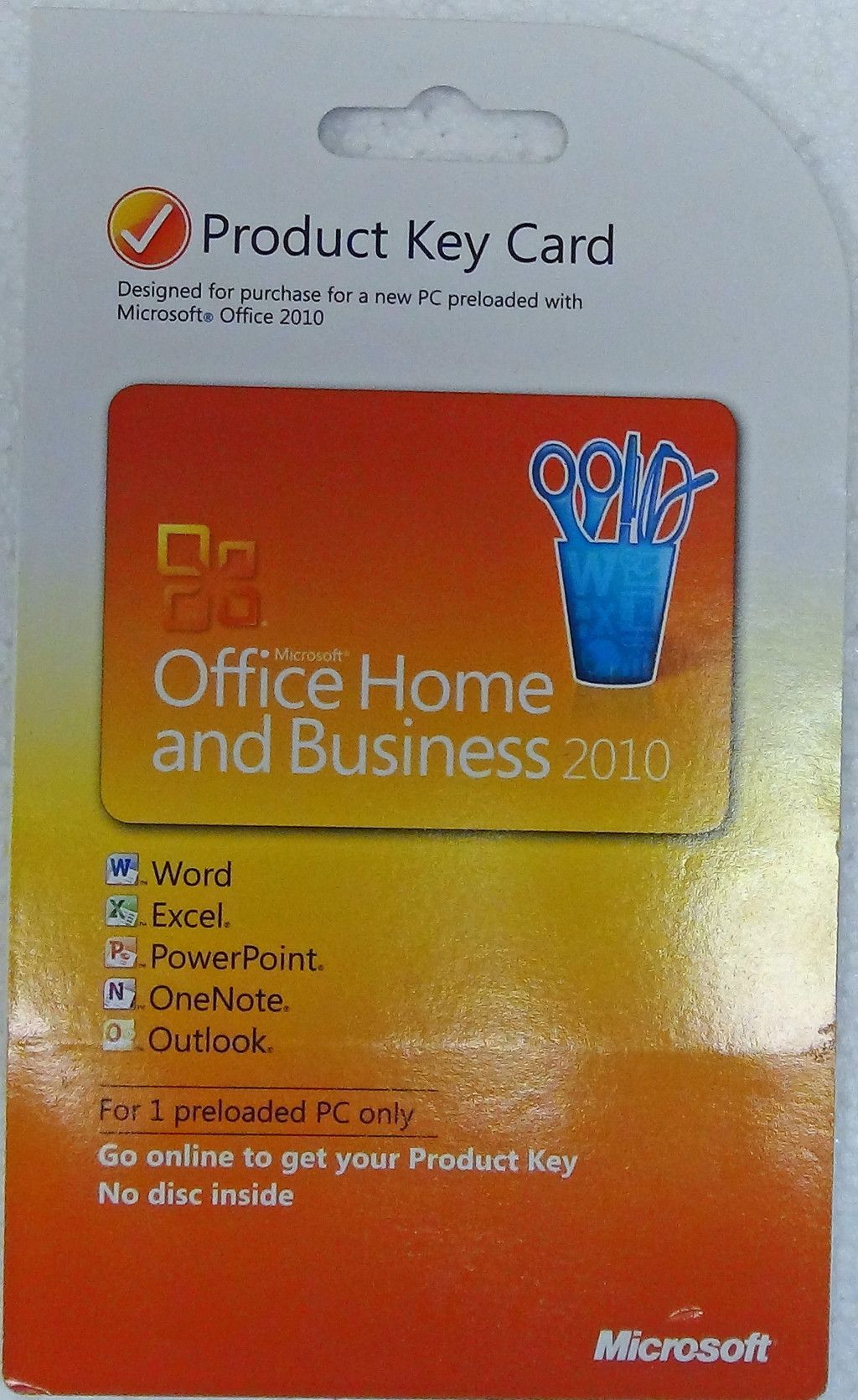 Microsoft Office Home and Business 2010 1 User 1 PC