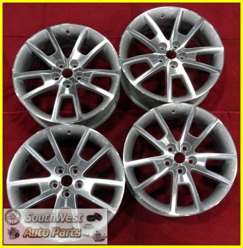 12 Chevy Malibu 18 Machined Silver Wheels Used Rims Set 5361