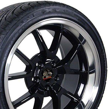 18 9 10 Black FR500 Wheels Nexen Tires Rims Fit Mustang® 94 04